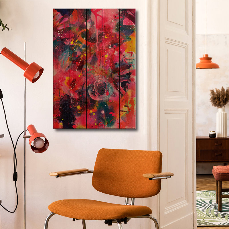 Reproduction d'art murale en bois - Luciole par Jennifer Patzer, H 26 po x l 18 po