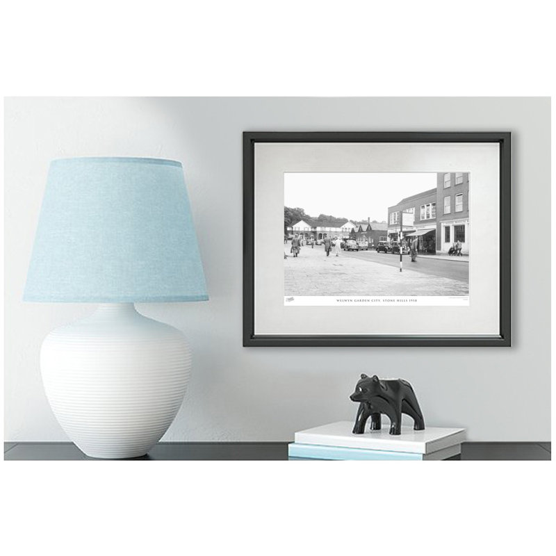 Welwyn Garden City, Stone Hills 1958 by Francis Frith - Single Picture Frame Print, 28cm H x 36cm W x 2.3cm D