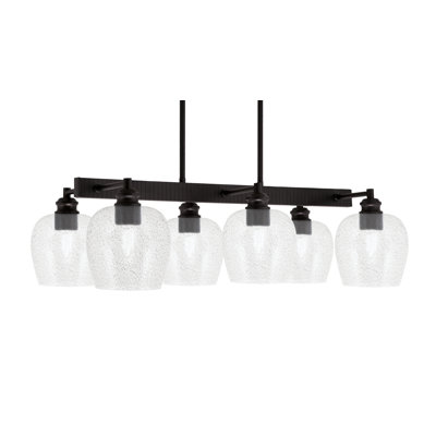 Edge 6 Light Bar Shown With 6" Bubble Glass