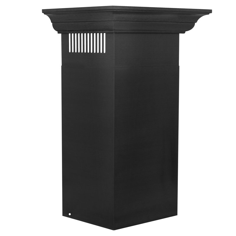 30" 400 CFM Convertible Wall Mount Range Hood, 36" W, Black Stainless Steel