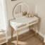 Anelise Rattan Dressing Table with Mirror-1166535212
