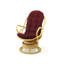 Fauteuil d'appoint pivotant en rotin Melbourne-480154083-526825018