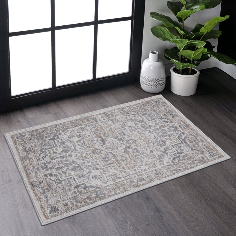 Lint-free, stylish, stain-resistant area rug, Rectangle 2' x 3'