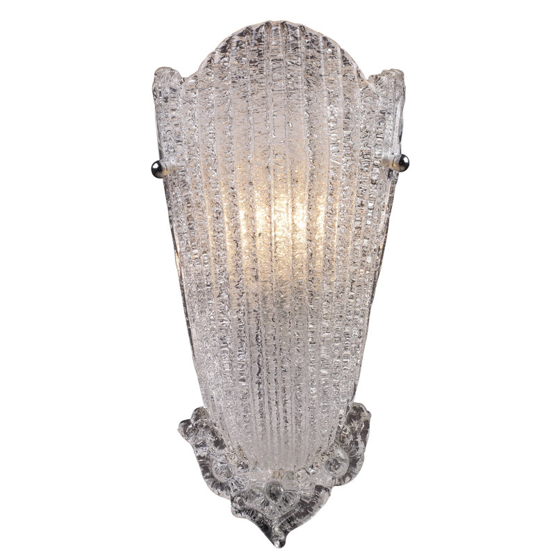 Applique murale 1 lumière de 16 po de hauteur Providence - Feuille d'argent antique