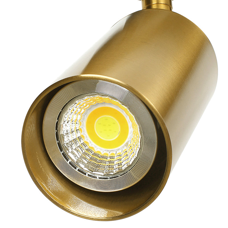 Antine Modern LED Track Lighting Adjustable Downlight Track Head, Gold