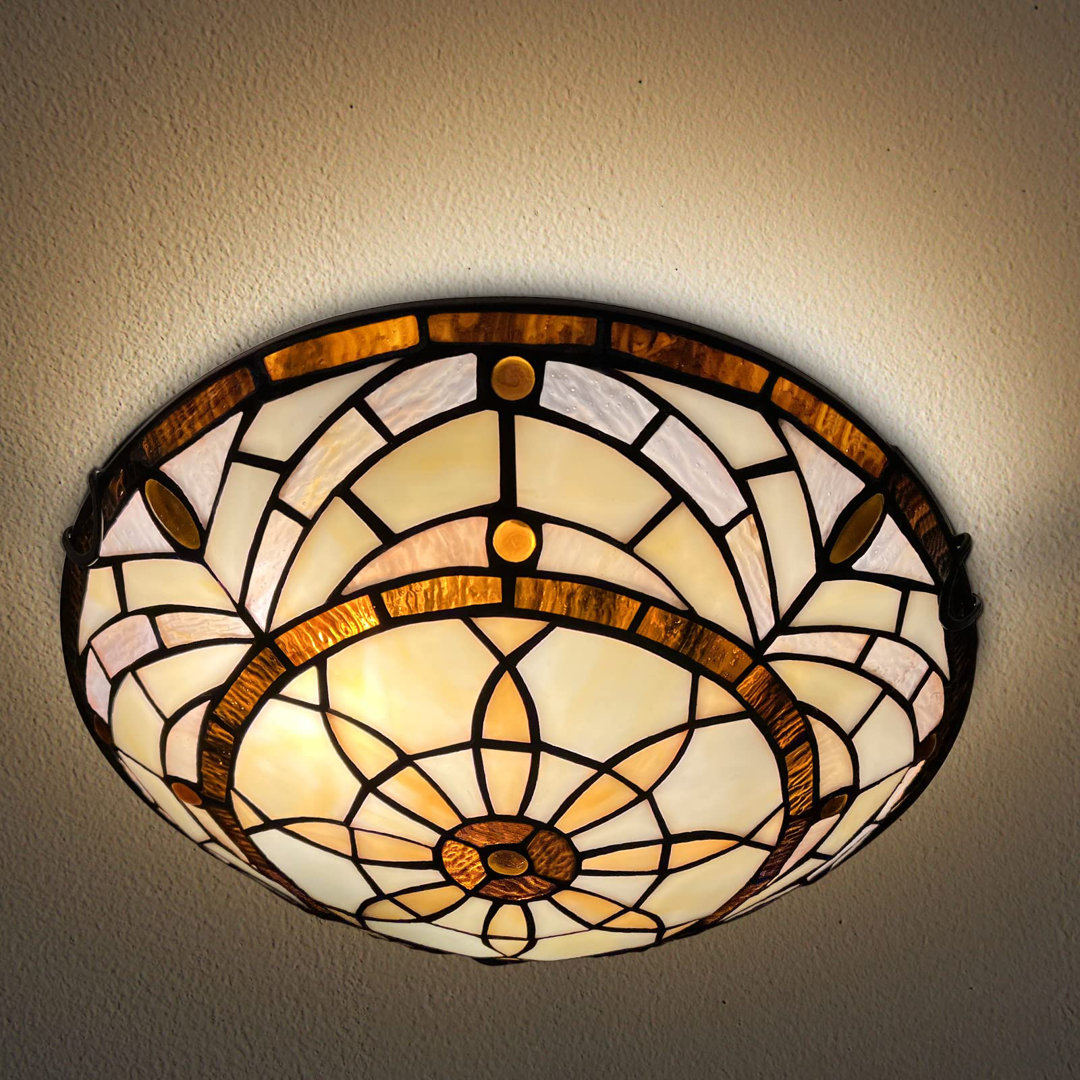 Tiffany Glass Flush Mount Vinplus