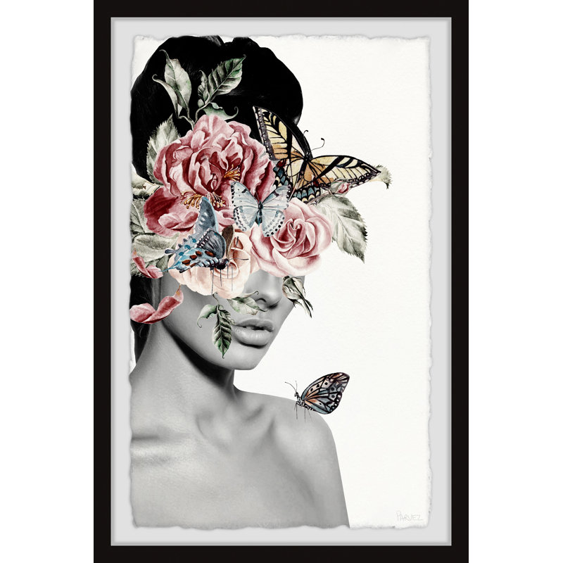 Blooming Floral Beauty by Parvez Taj - 1 Piece Single Picture Frame Wall Art, 30cm H x 20cm W