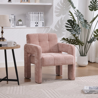 Fauteuil en chenille moderne et minimaliste avec design ergonomique