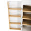 Armoire de cuisine de campagne de 78,2 po de hauteur avec 8 tablettes de porte, armoire de rangement avec 3 tablettes réglables, 3 grands tiroirs, armoire polyvalente pour la cuisine, la salle à manger et la salle de bain, blanc rétro