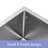 Durable Stainless Steel Sleek Modern Undermount Sink For Kitchen And Bar Use