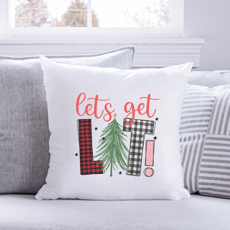 Coussin en polyester Christmas3, 20 po x 20 po