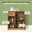 Armoire de rangement avec rangement, armoire à vin, armoire rétro