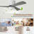 42" Solid Wood Ceiling Fan With Light-Flush Mount, Dc Motor-995685971-995685980