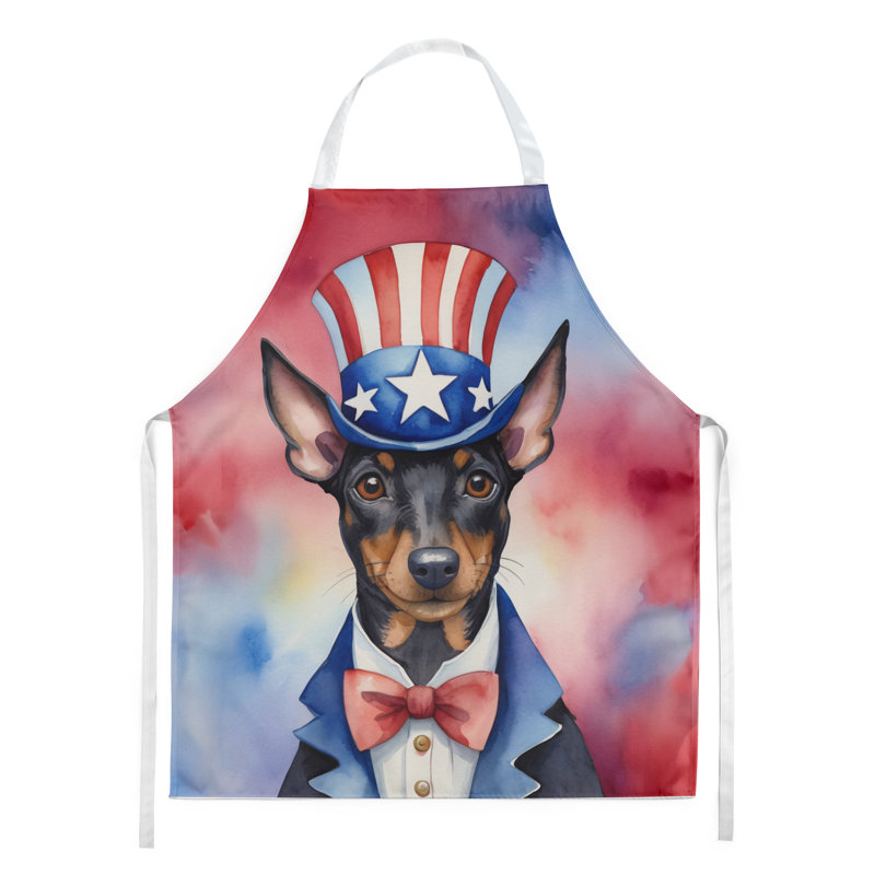 Patriotic American Apron, Manchester Terrier