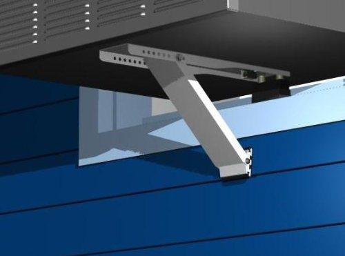 Universal Window Air Conditioner Bracket - 1Pc Heavy-Duty Window AC Support - Support Air Conditioner Up To 160 Lbs. - For 12000 BTU AC To 20000 BTU AC Units (HD 1PC ACB) (1, HEAVY DUTY- ONE ARM)