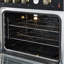 Cuisinière à gaz 30 pouces Marco en noir ou blanc et laiton antique, 4 brûleurs 37 000 BTU, 4,32 pieds cubes Four à convection avec jauge de température intégrée-107971584