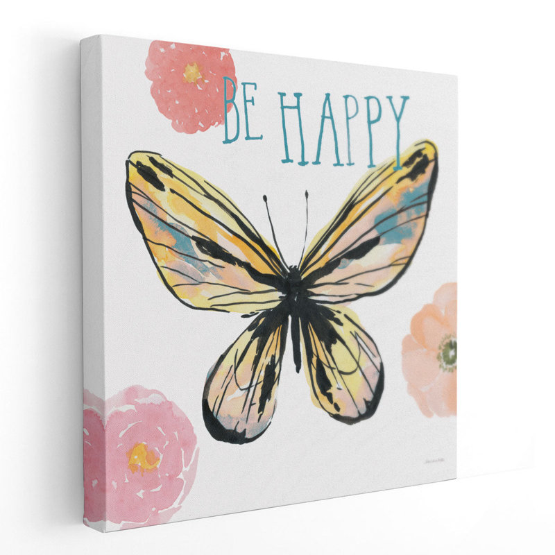 «Beautiful Butterfly II», reproduction d'art sur toile, H 12 po x l 12 po
