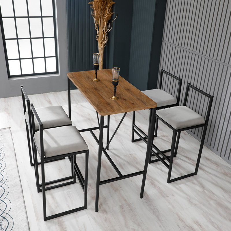 Petrolia 4 - Person Dining Set, Ivory