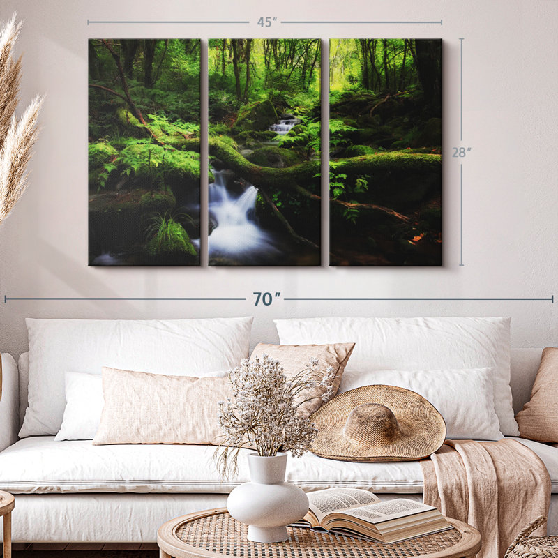 «Sangdong Moss Valley», 3 pièces, H 28 po x l 45 po x P 1,25 po