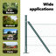 Vidaxl Fence With Posts PVC-Coated Steel-116798203-116798204