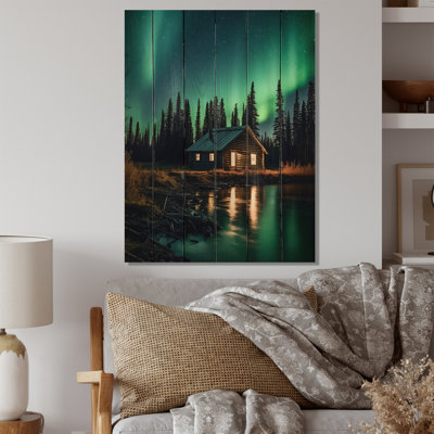 Cebrail Yukon Northern Lights Beauty VI sur bois