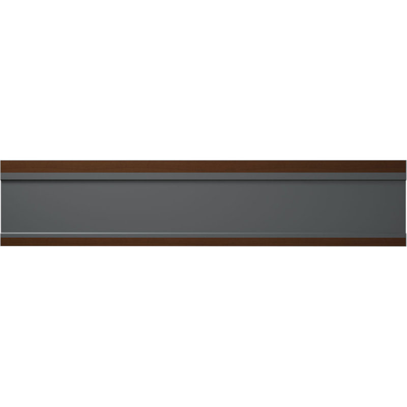3 1/4 in. H x 7/16 in. P x 96 in. L, TrueCraft PVC Colonial Baseboard Moulding, Gunstock