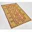 Tapis noué la one-of-kind à la main rouille/vert 2 pi 10 po x 4 pi zone de laine de 5 po Elland