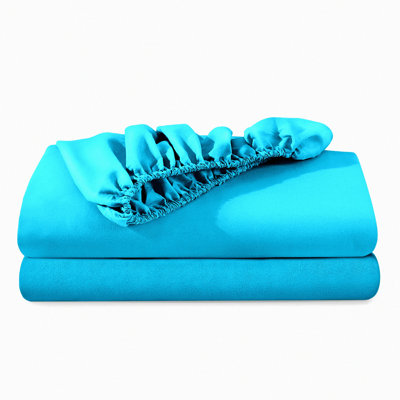 UltraSoft Aqua Twin XL Fitted Sheets - 2 Pack Premium 1800 Microfiber Deep Pocket Wrinkle Resistant Bedding Set - Twin XL Size