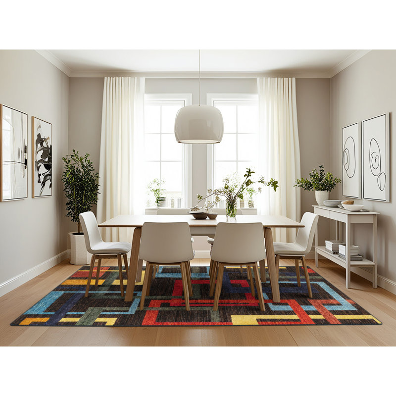 Alyonna Abstract Indoor Rug, Rectangle 7' x 10'