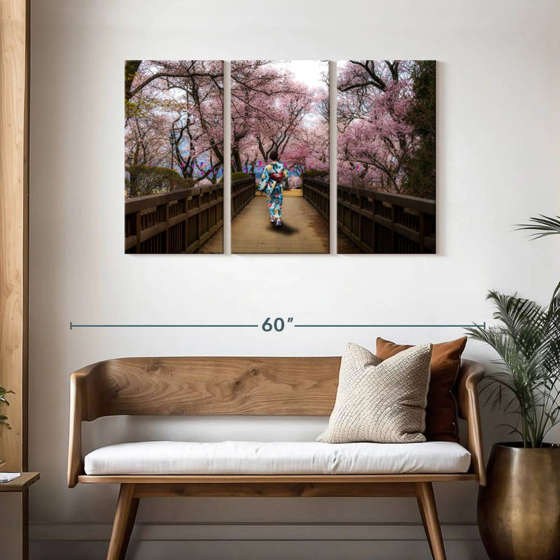 Leisha Sakura Park Stroll, 28" H x 45" W