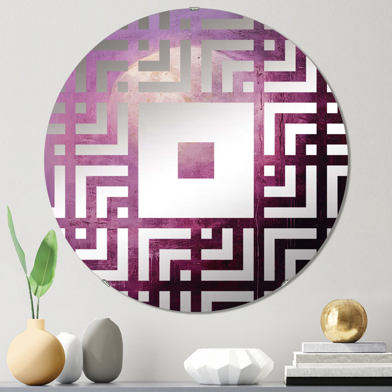 Dofri - Miroir mural carré, 23,6 po x 23,6 po