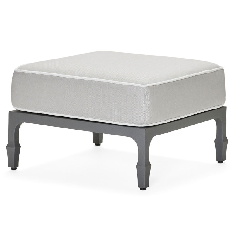 Alberti Outdoor Ottoman, Graphite