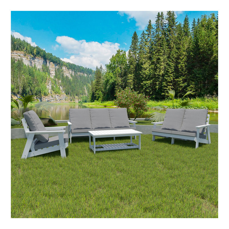 Canapé de jardin 3 places avec coussin