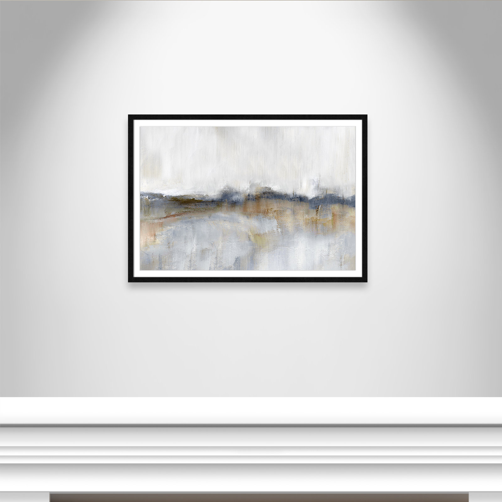 Autumnal Tide by Nan, Black Framed, 25.5" H x 35.5" W x 0.75" D