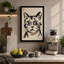 Cat Face Minimalist - Wrapped Canvas-470910088-470910198