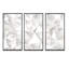 «White Crumpled Abstract», ensemble de 3 reproductions encadrées sur toile-1576675620-1576675619
