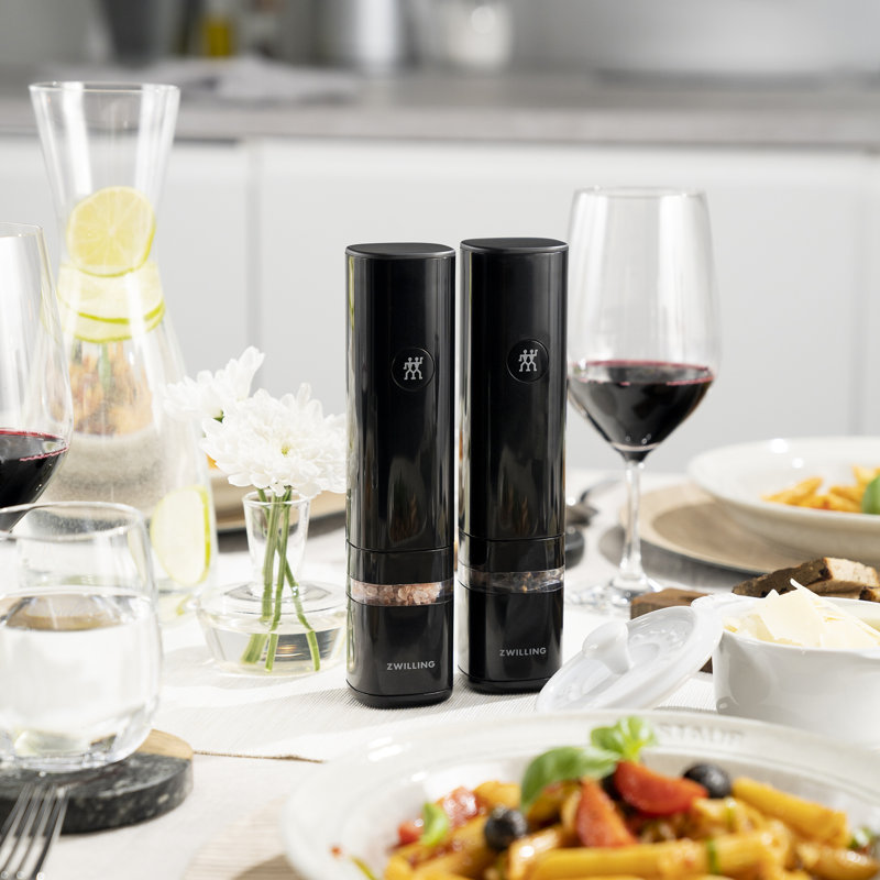 ZWILLING Enfinigy Electric Salt/Pepper Mill, Black Matte