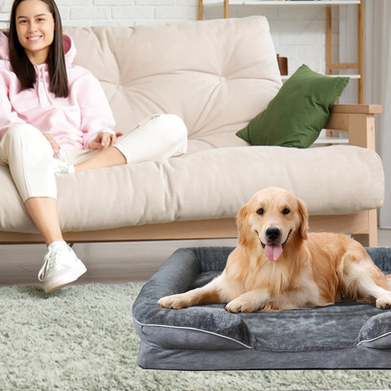 Lits pour chiens très grands chiens, H 7,5 po x l 34,6 po x P 26 po