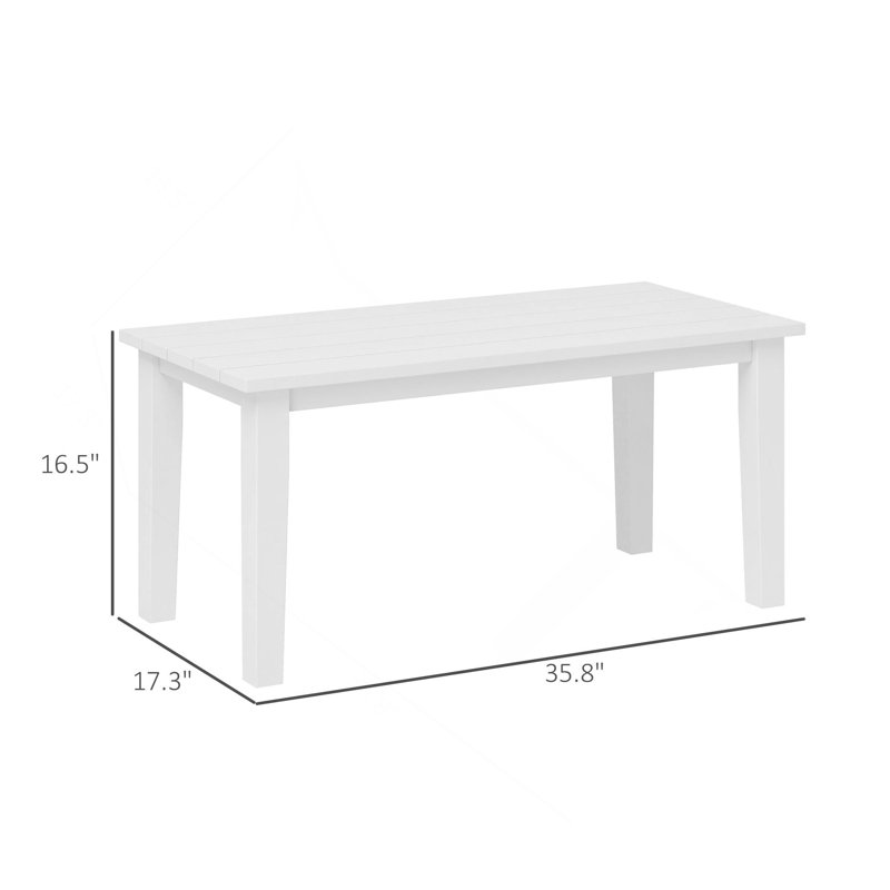 Table d'extérieur, table basse d'extérieur, Blanc