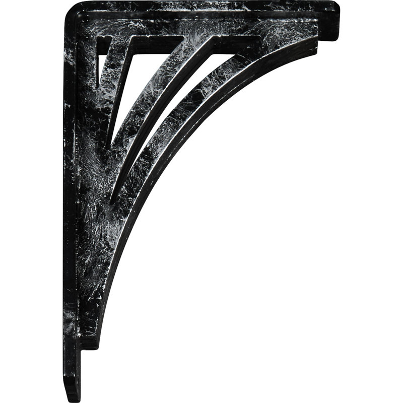 Support en fer forgé Nevio, Argent antique, H 8 po x l 2 po x P 5,5 po