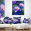 Coussin de peinture à l’huile avec fleurs lotus-29883936-29883940