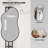 Lunara Asymmetrical Irregular Mirror, Decorative Accent Cloud Shaped Wall Mirror with HD Glass-16840155