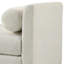 Banc avec repose-pieds l 54,3 po avec pieds en bois et 2 coussins