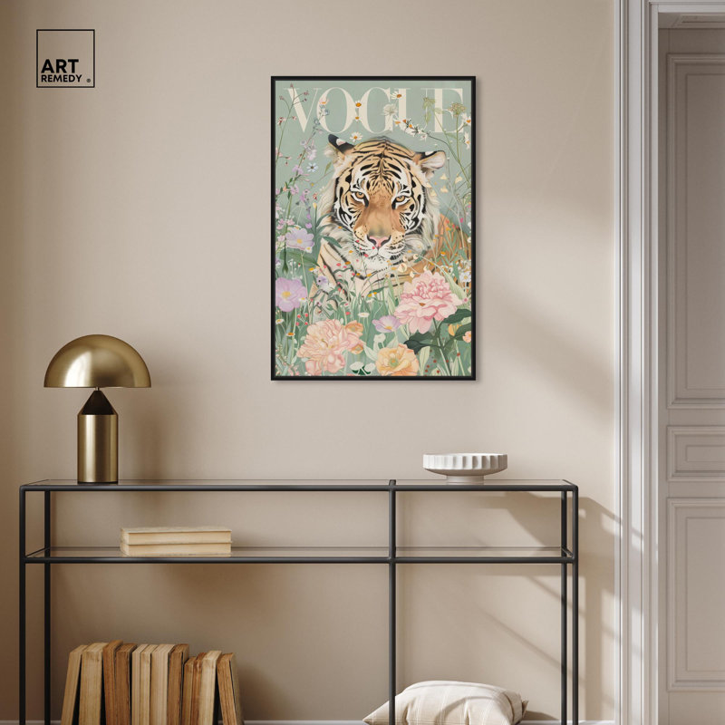 Art printanier sur toile par le magazine Spring, H 31 po x l 21 po, Cadre noir