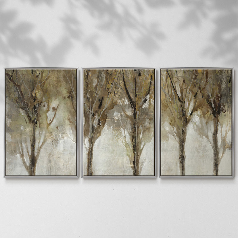 «Seeing The Light» 3 pièces, H 24 po x l 48 po x P 2 po, Argent