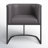 Virgil Faux Leather Upholstered Arm Chair-160740356