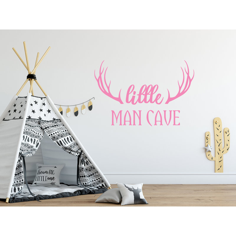 Adhésif décoratif petite chambre «Little Man Cave», Rose tendre