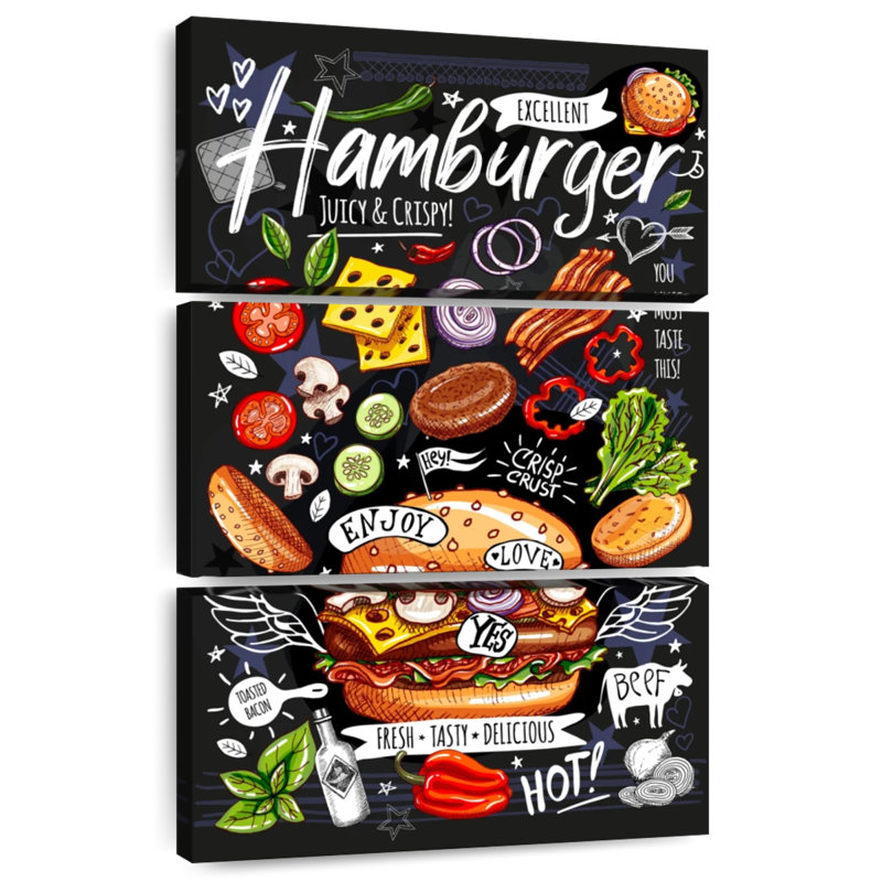 Yarlin Special Hamburger, 38" H x 24" W
