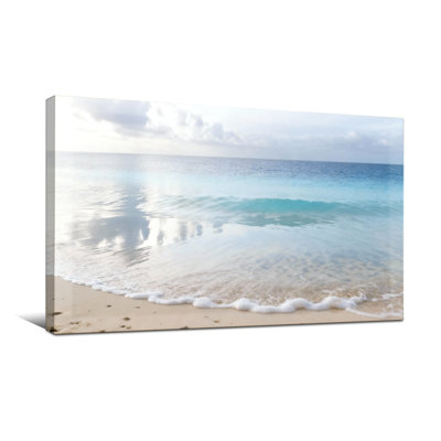 Nautique et plage, plage sereine, océan, vagues, reflet du ciel, sable