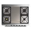 Majestic III Series 36 Inch Dual Fuel Range with 6 Sealed Burners, Griddle, in Glossy Black (Natural Gas, Brass Trim)-996369056-996369060-996369095